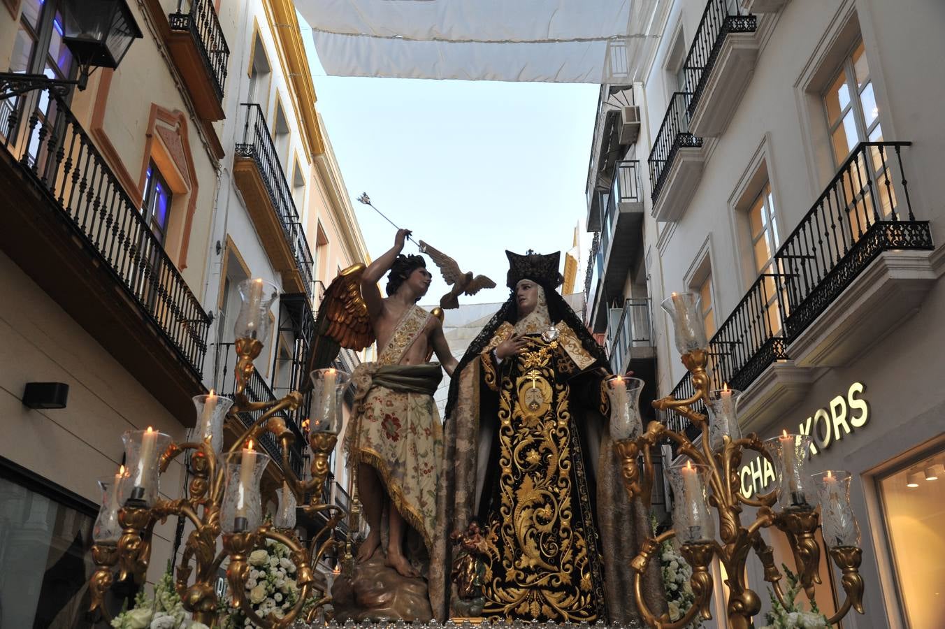 La procesión de la Virgen del Carmen del Santo Ángel, en imágenes