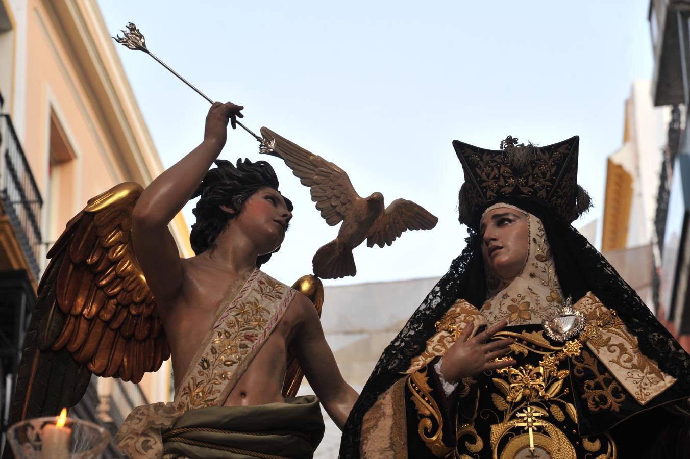 La procesión de la Virgen del Carmen del Santo Ángel, en imágenes