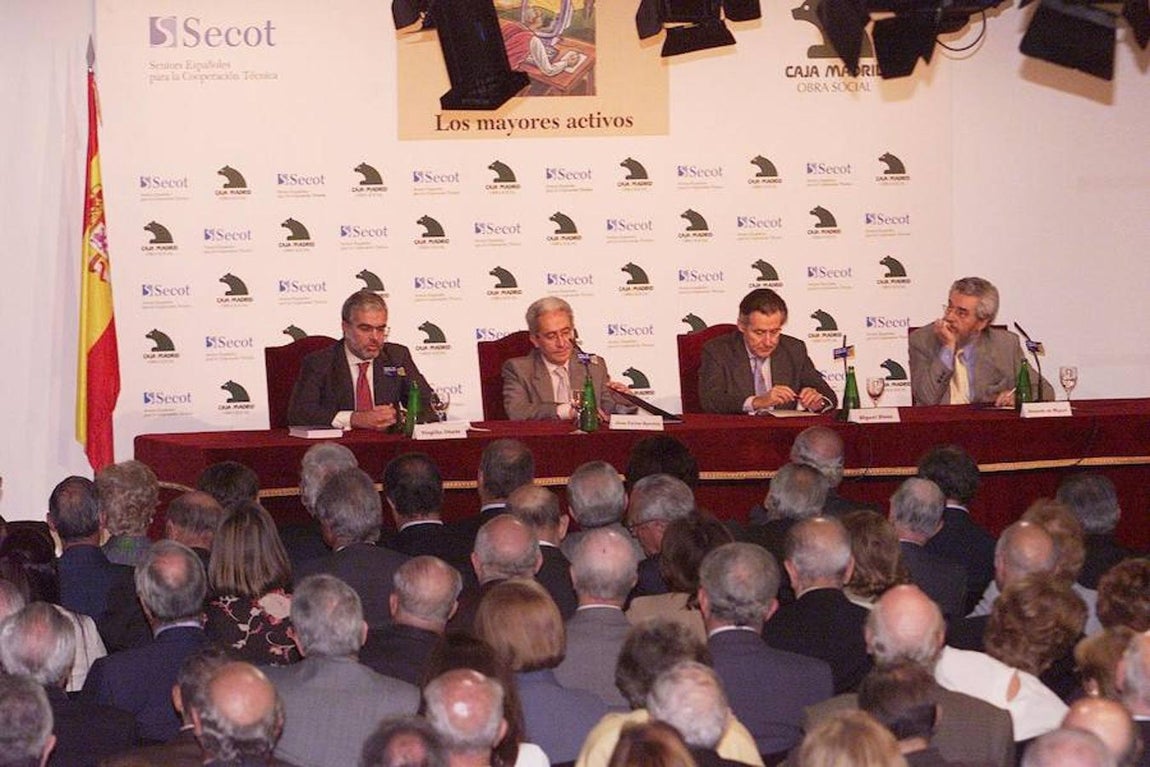 Miguel Blesa en la presentacón del libro de la obra social de Caja Madrid. 