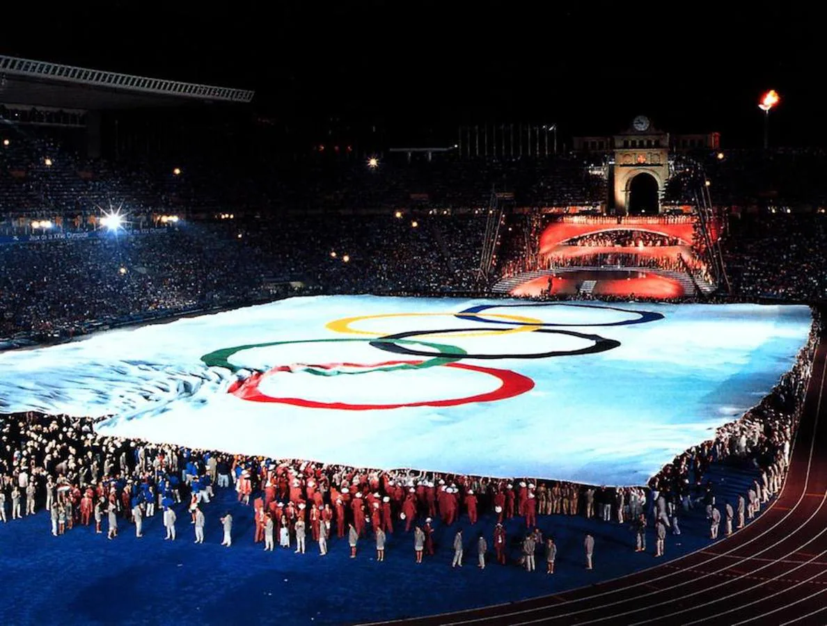 Vista general del estadio olímpico durante la inauguración de los XXV Juegos Olímpicos