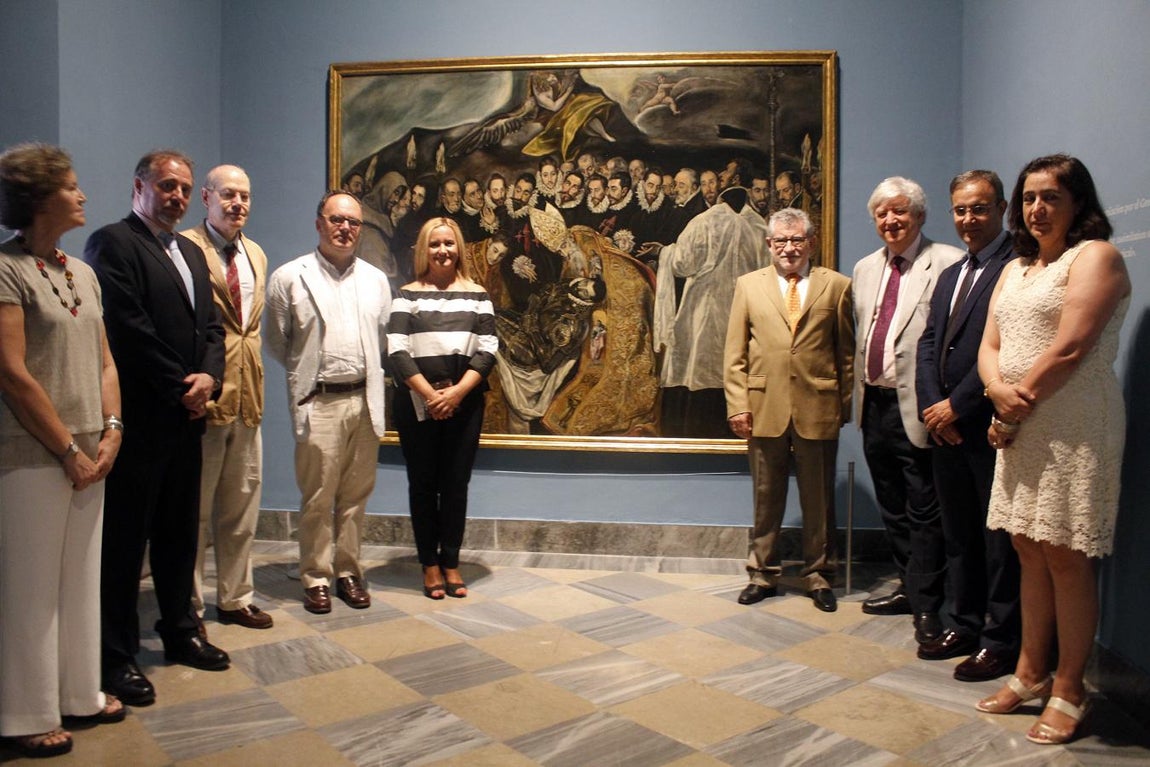 Las autoridades, durante la inauguración. 