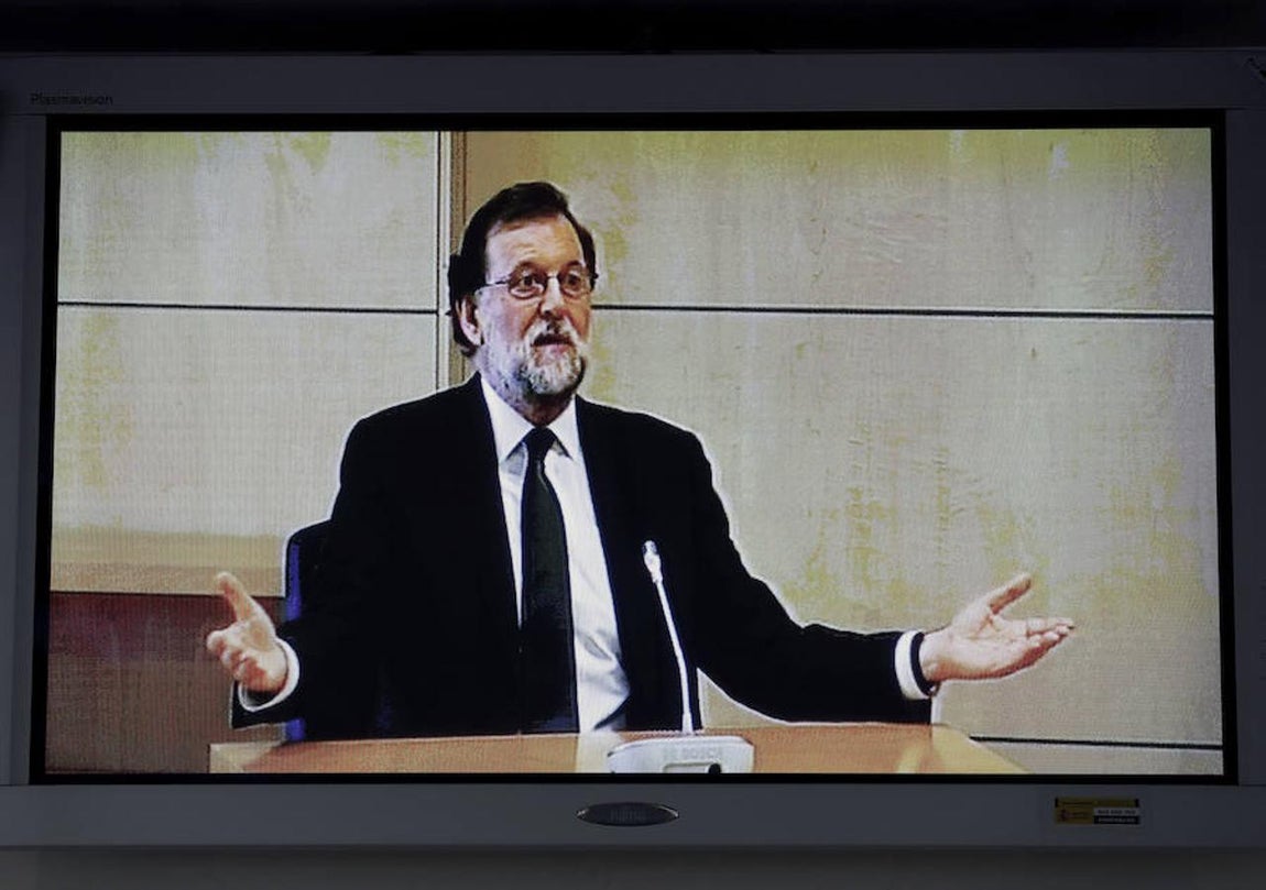 El presidente del Gobierno declara en la Audiencia Nacional. 