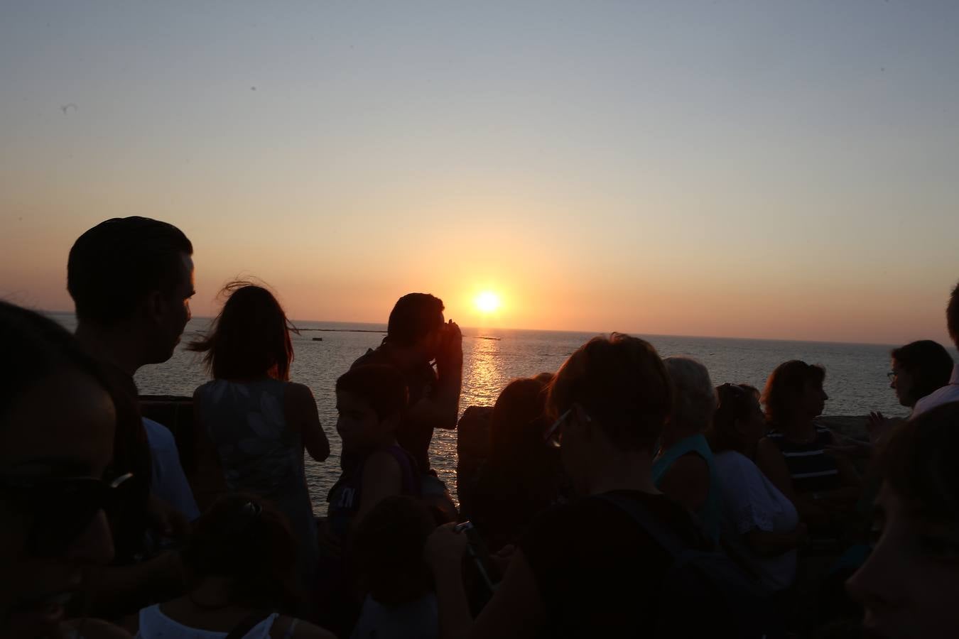 Puestas de sol en el castillo de Santa Catalina de Cádiz