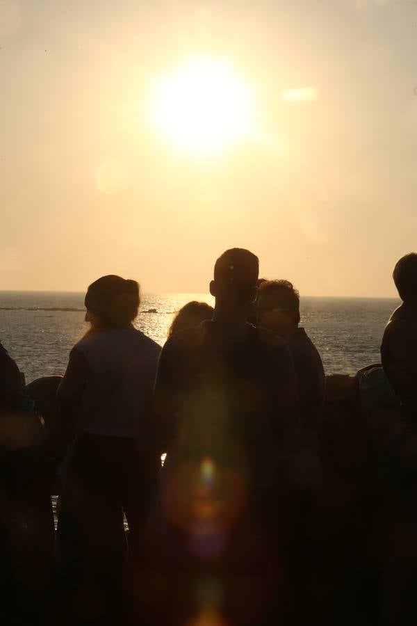 Puestas de sol en el castillo de Santa Catalina de Cádiz