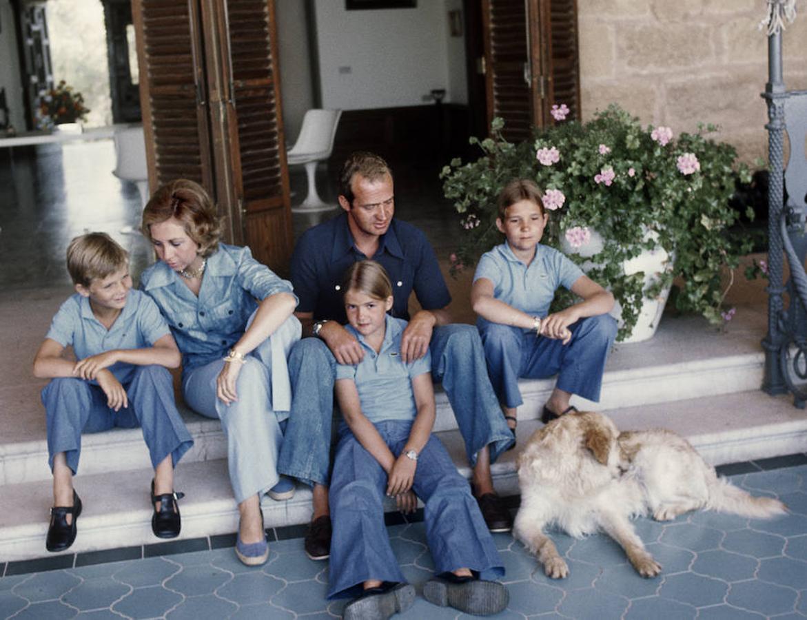 La Familia Real en 1976. 