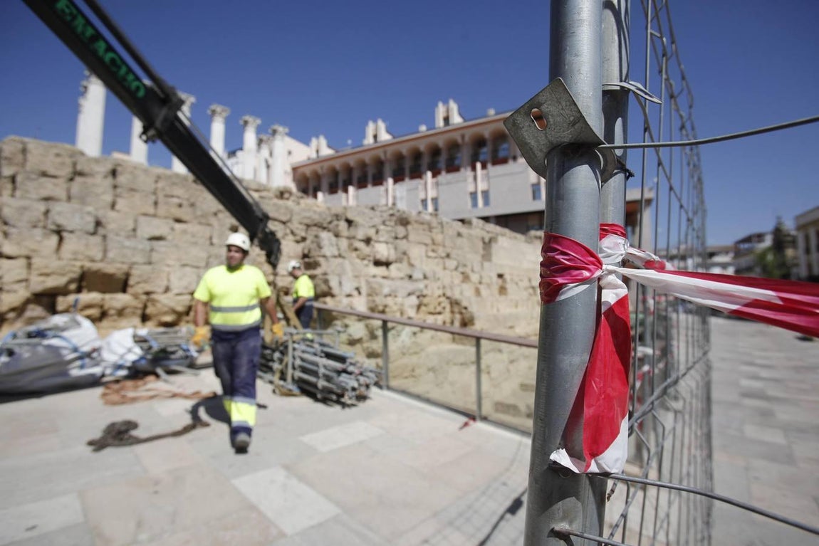 En imágenes, la restauración del Templo Romano de Córdoba
