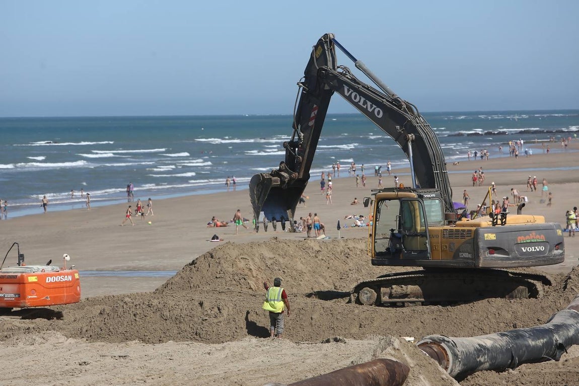 FOTOS: Obras regeneración playa La Ballena