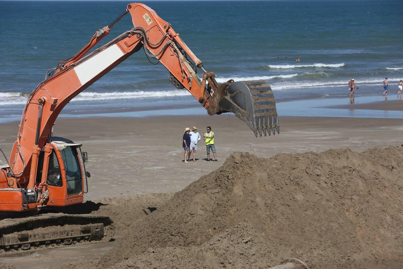 FOTOS: Obras regeneración playa La Ballena