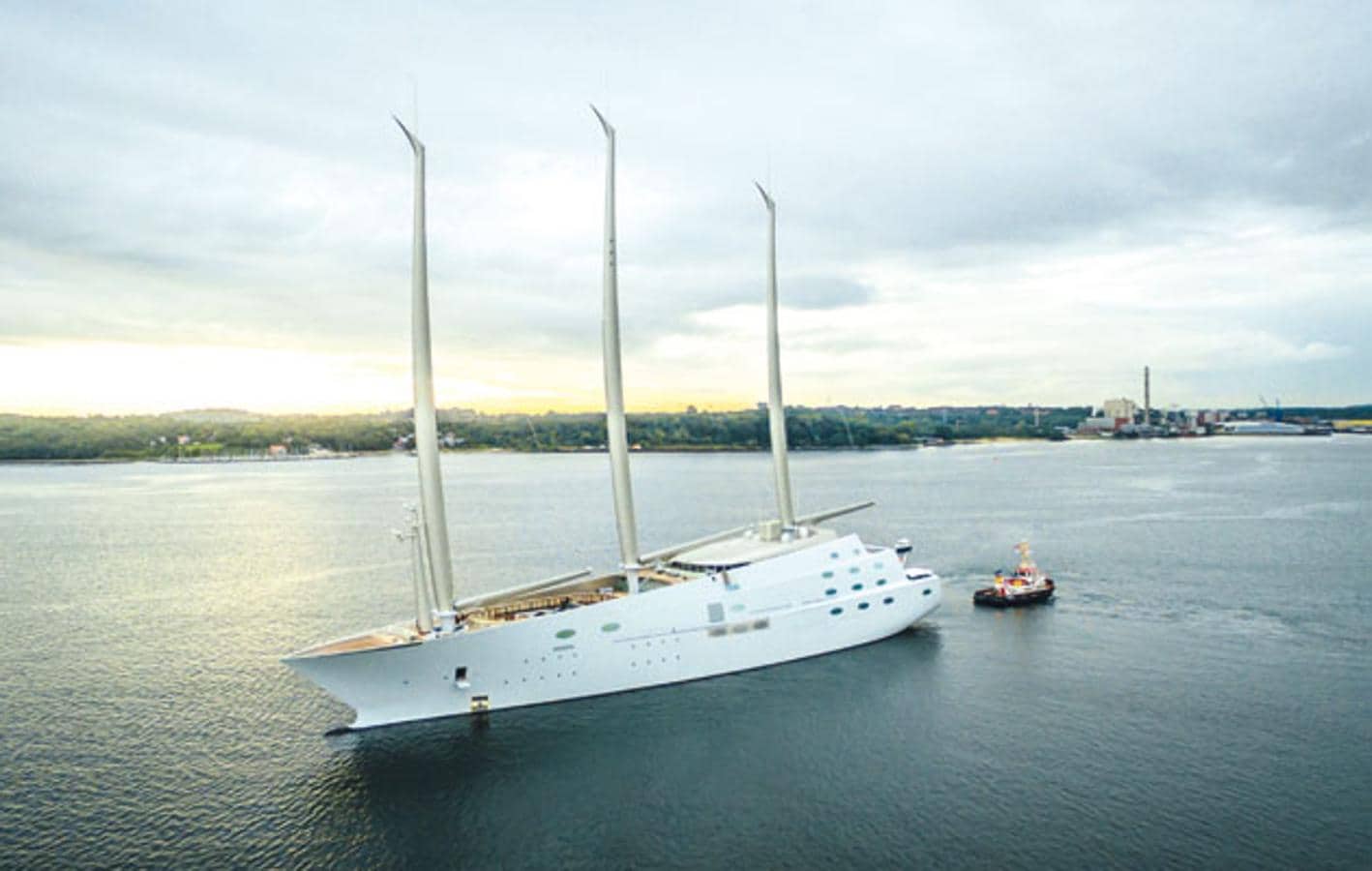 Sailing Yacht A. Este palacio flotante pertenece al empresario ruso Andrey Melnichenko