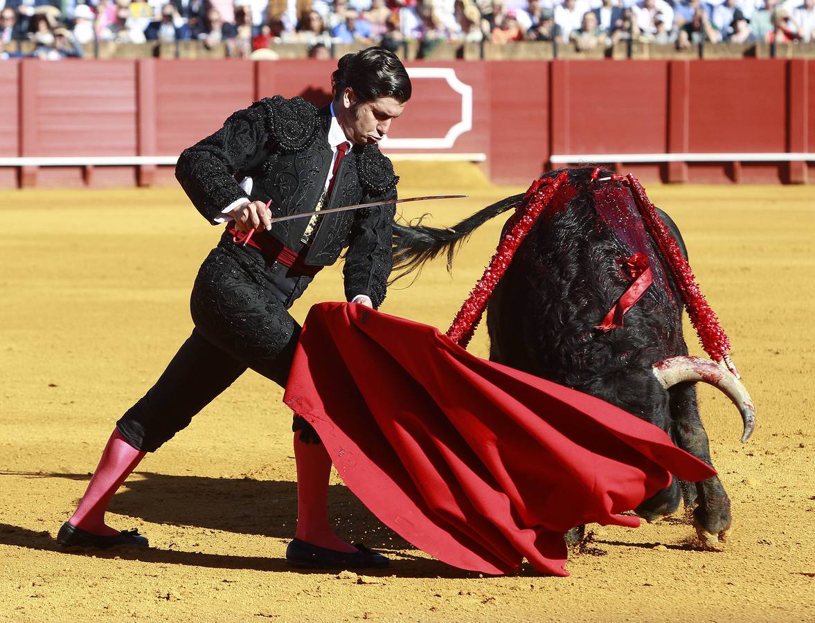Morante de la Puebla toreando en Sevilla en este año 2017
