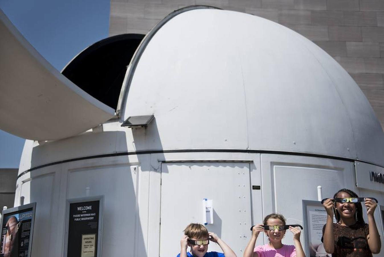 Desde los observatorios también se ha seguido con interés el eclipse. 