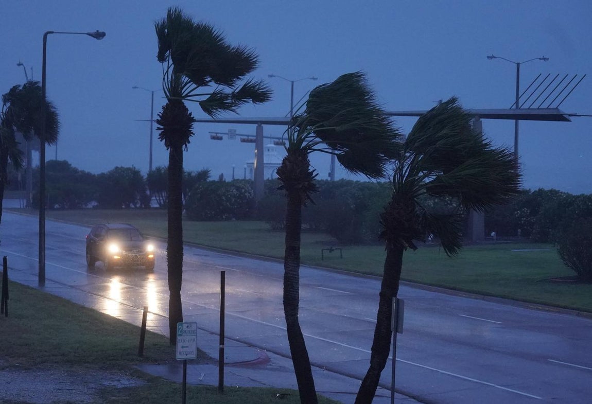 Huracán Harvey. El temporal alcanzó su punto álgido en la tarde del viernes 25 de agosto
