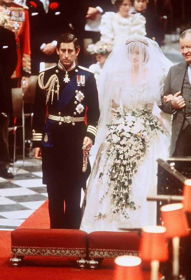 Durante su boda en Westminster. 