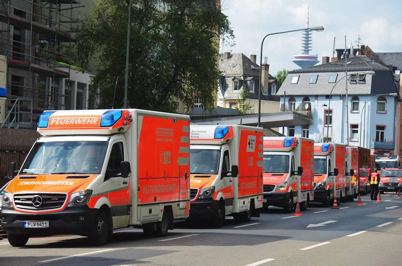 Ambulancias para el traslado de los pacientes de los hospitales. 