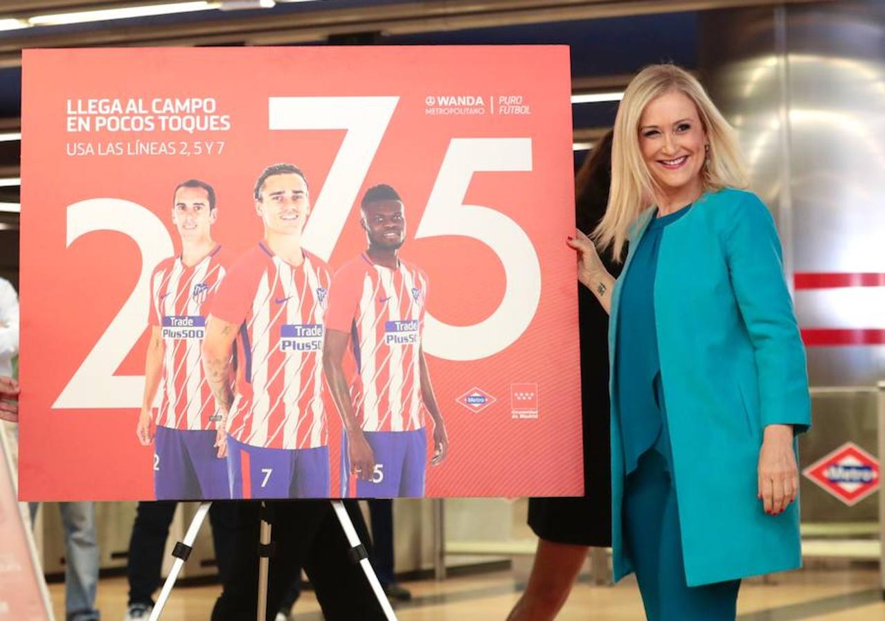 «En pocos toques». El slogan de la campaña publicitaria invita a acudir al Estadio Wanda Metropolitano «en pocos toques»