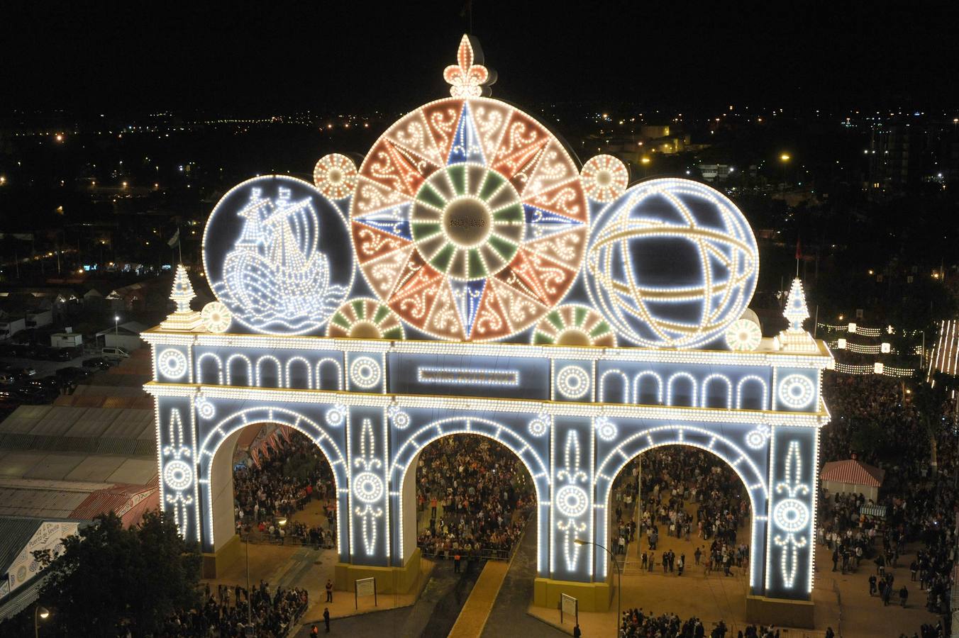 Portada de la Feria de Abril de 2011. Conmemoró el V Centenario de la Primera Circunnavegación de la Tierra