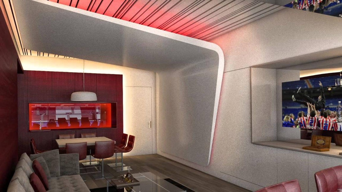 Wanda Metropolitano. Todos los departamentos la zona VIP de 11.000 metros cuadrados del nuevo estadio se abren a las gradas, la mejor manera de sentir la pasión rojiblanca de antaño y emocionarse con los cánticos de sus seguidores