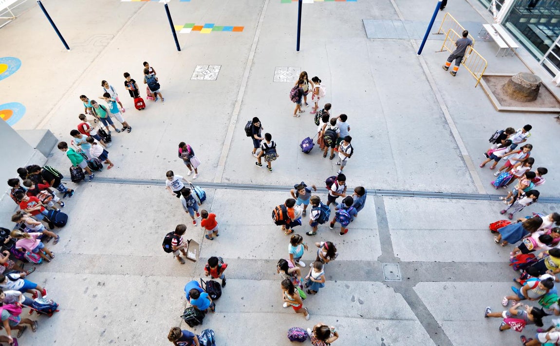 Primer día de colegio en la Comunidad Valenciana. 