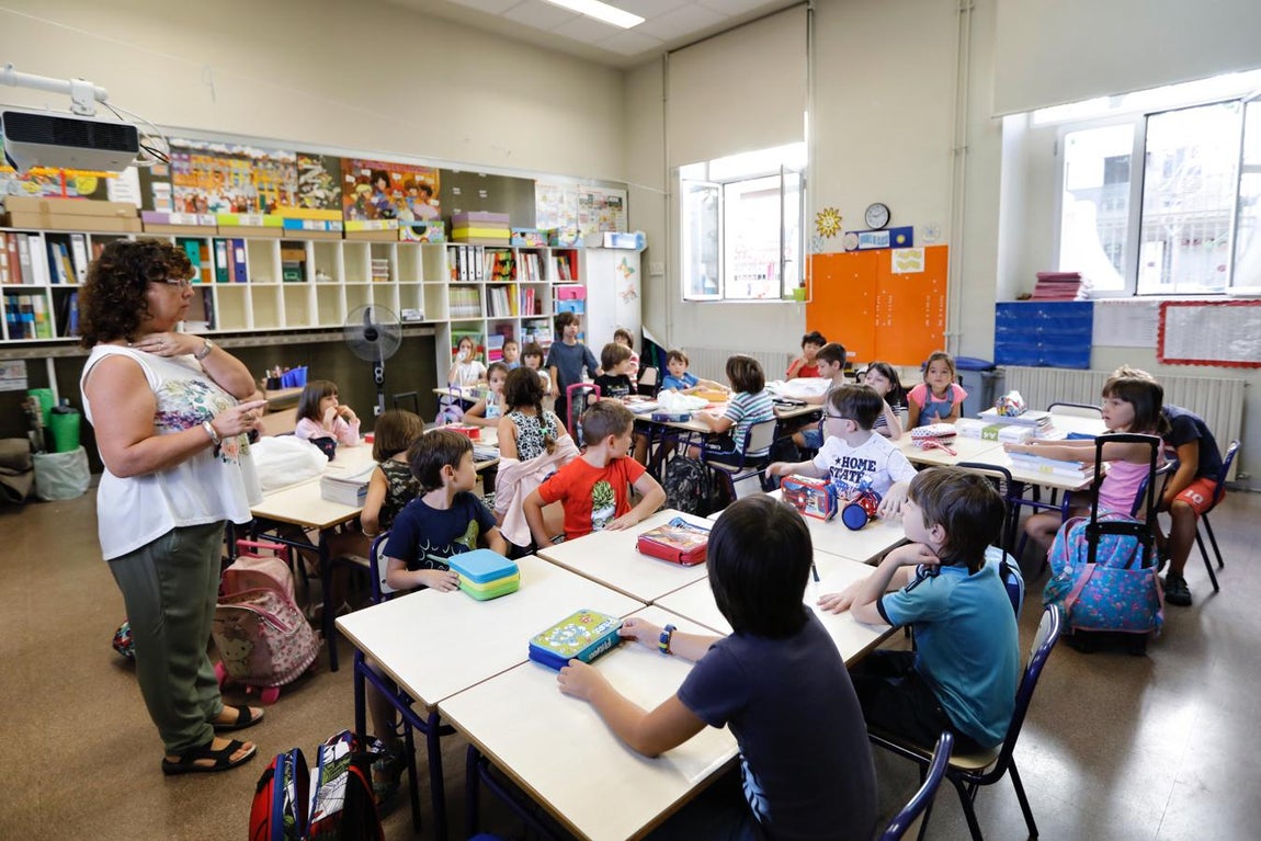Primer día de colegio en la Comunidad Valenciana. 