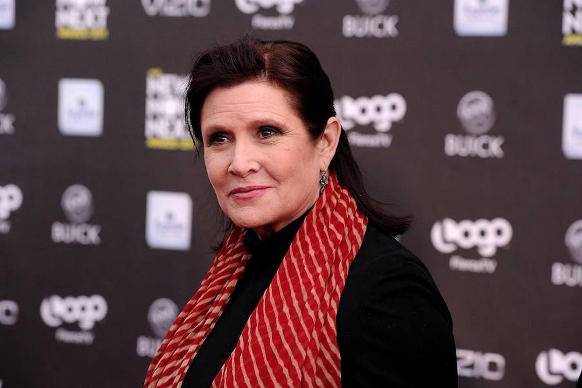 Carrie Fisher. Nominada a los Premios Emmy como mejor estrella invitada de comedia por «Catastrophe»