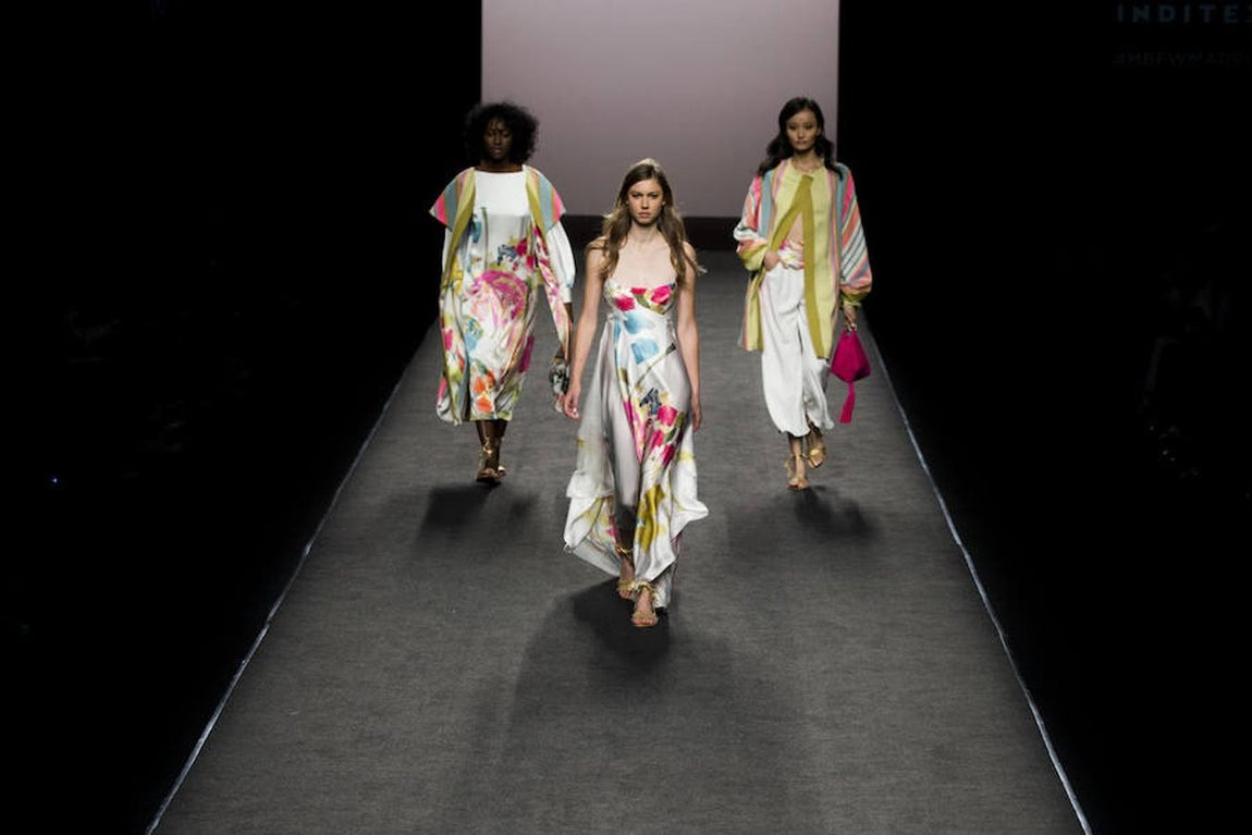 Desfile de Marcos Luengo en la Mercedes Benz Fashion Week Madrid donde ha presentado su colección primavera/verano 2018. De San Bernardo / Ángel de Antonio