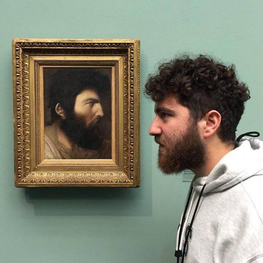 «Hombre con barba», Jean auguste Dominique Ingres (1780-1867). 