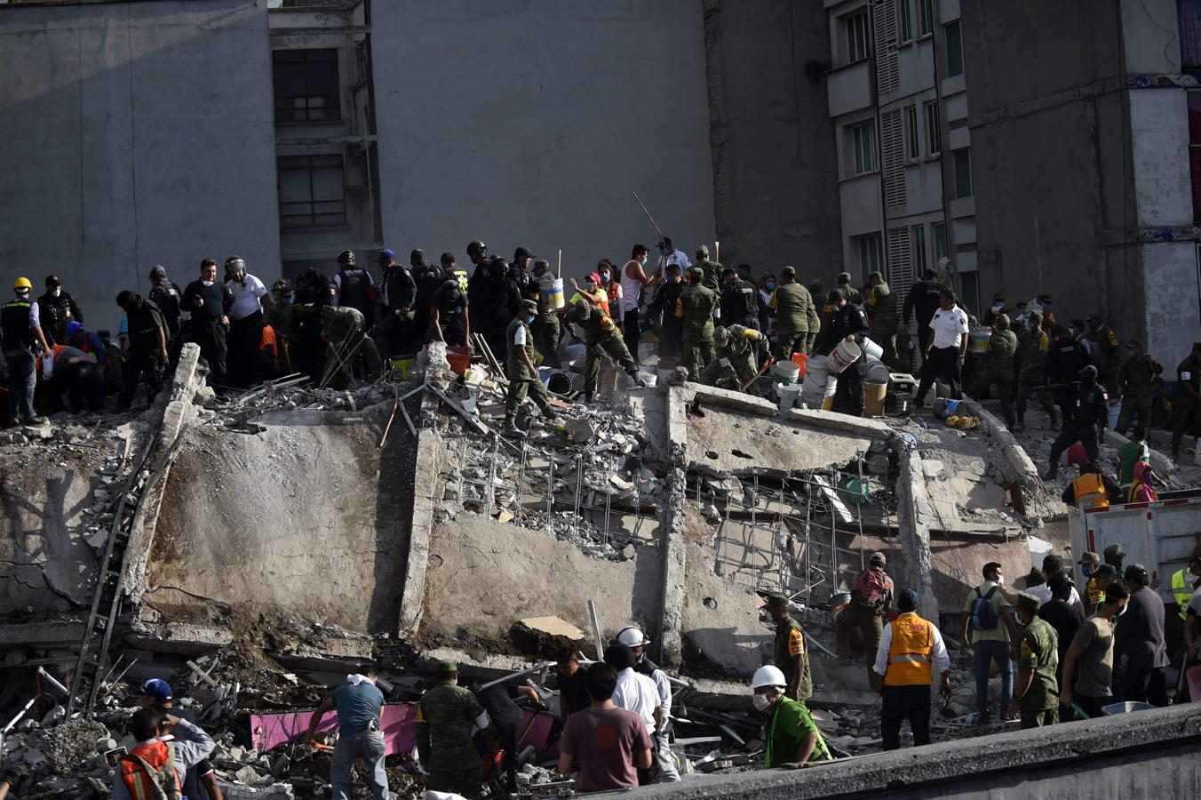 Las dramáticas imágenes del rastro dejado por el último terremoto en México. 