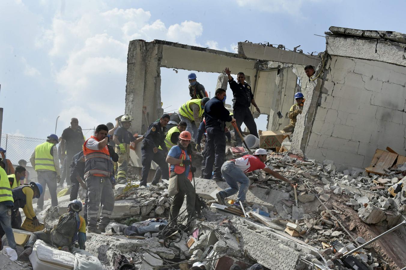 Las dramáticas imágenes del rastro dejado por el último terremoto en México. 