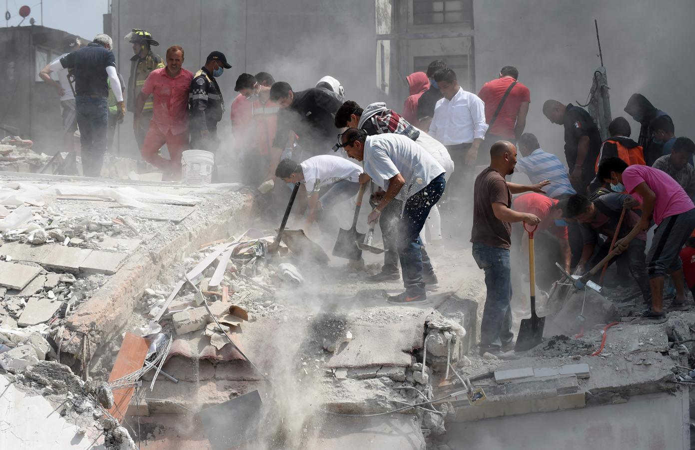 Las dramáticas imágenes del rastro dejado por el último terremoto en México. 