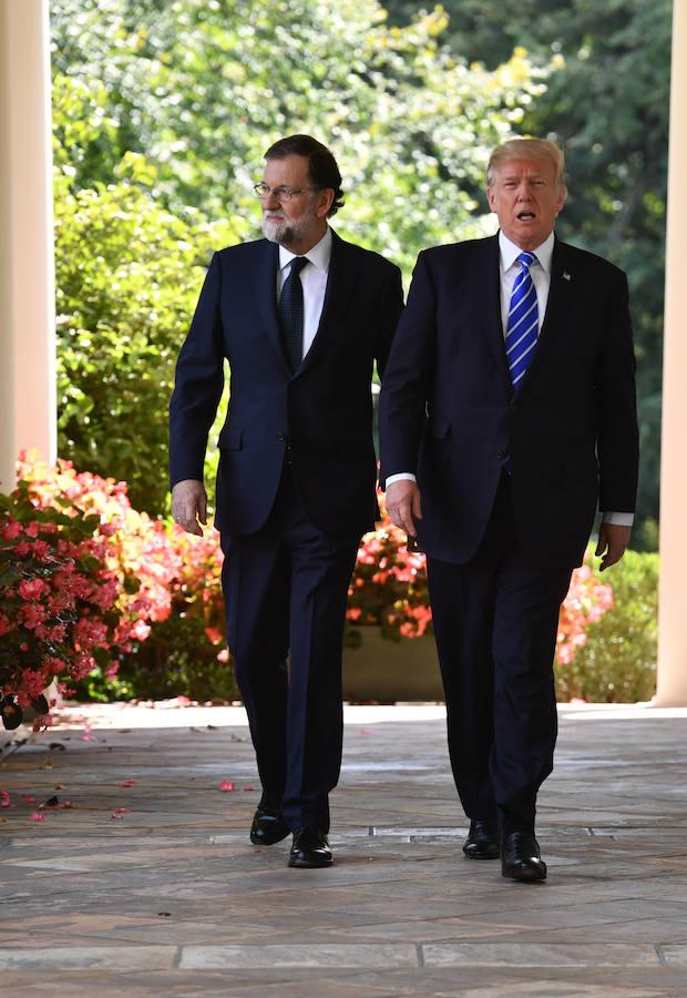 Rajoy y Trump, juntos por primera vez en Washington. 