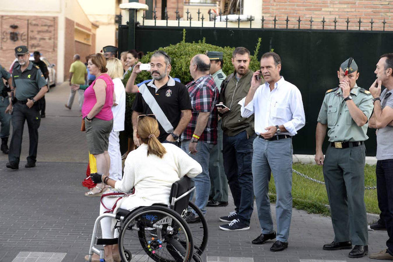 Despedida a una unidad de la Guardia Civil de Toledo que parte hacia Cataluña