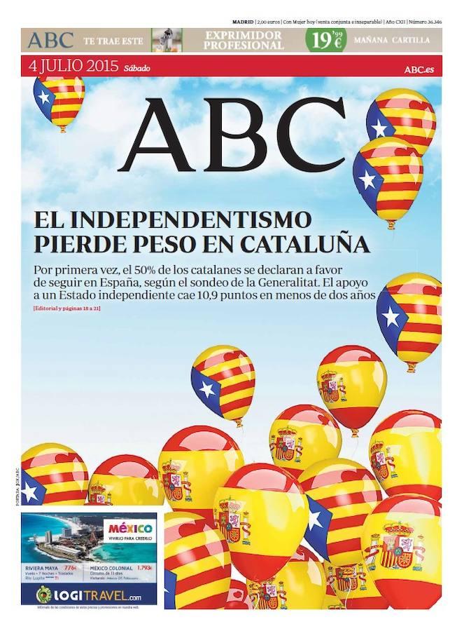 Los años de mayor tensión en Cataluña han llegado justo cuando el independentismo perdía interés en la sociedad catalana. 