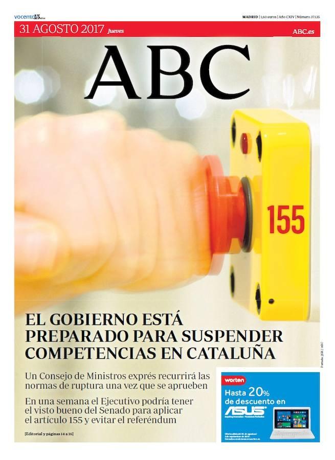 La sombra del artículo 155 de la Constitución Española, que contempla suspender la autonomía de Cataluña, ha estado muy presente en las últimas semanas. 