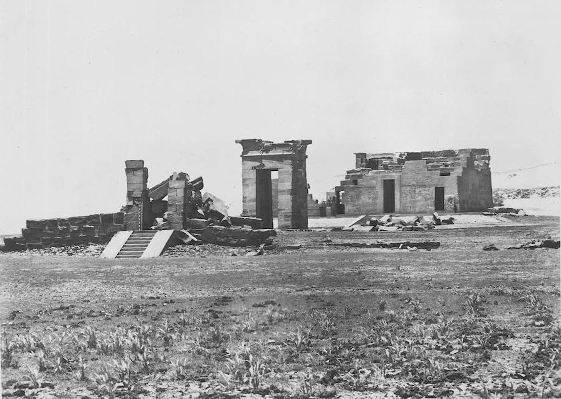 1. 1964. Abandono. El oráculo dedicado a Amón e Isis, en la región de Nubia, quedó en desuso.