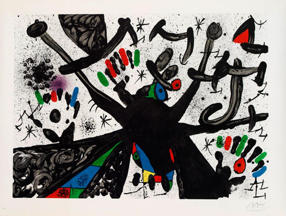 Joan Miró. Homenaje a Joan Prats, Nº 15. Litografía. 