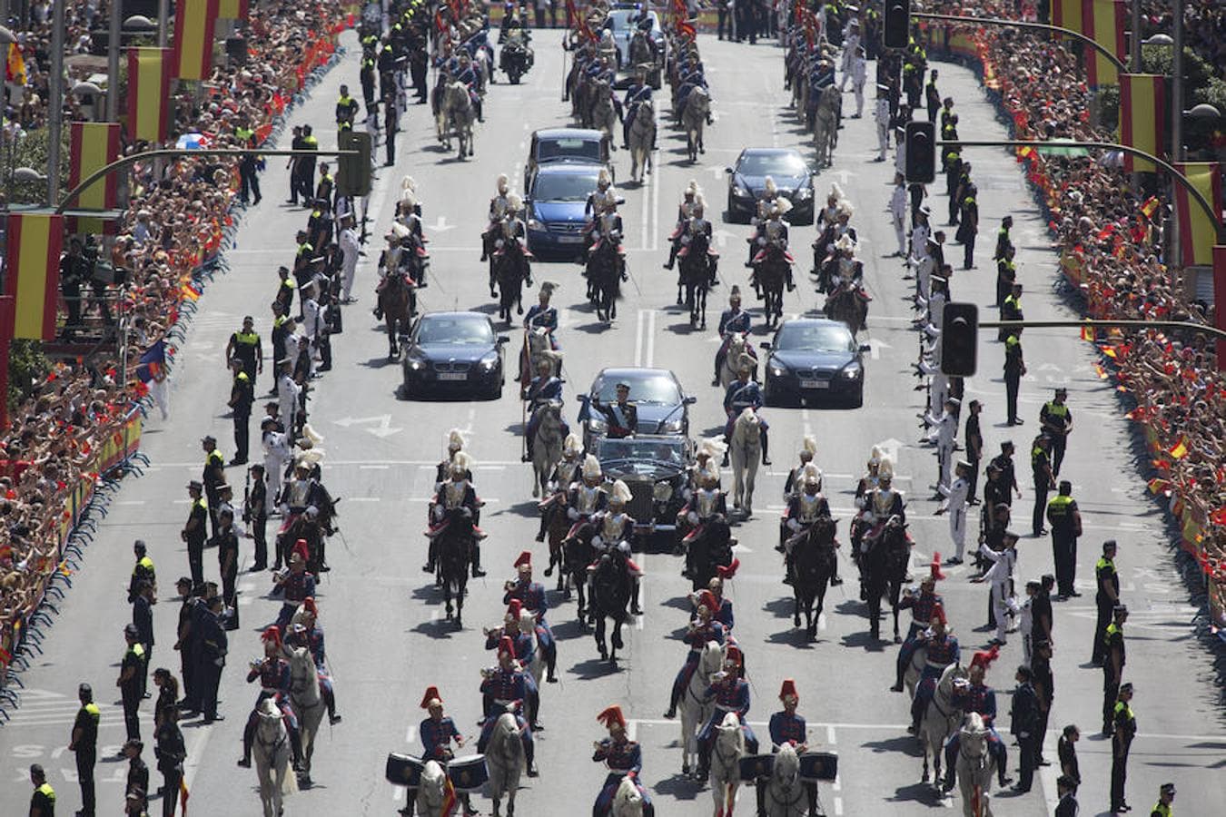 Día histórico. Desfile de proclamación de Felipe VI como Rey de España, el 19 de junio de 2014