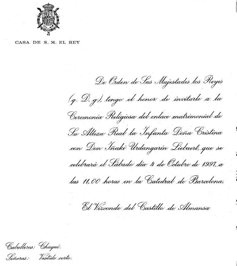 Iñaki Urdangarin y Cristina de Borbón, 20 años de matrimonio en imágenes