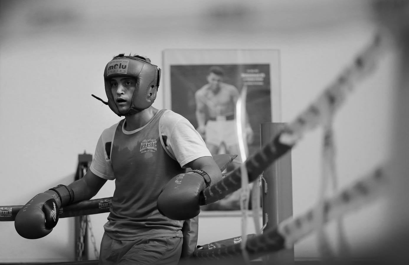 El boxeo y kickboxing de Córdoba, en blanco y negro