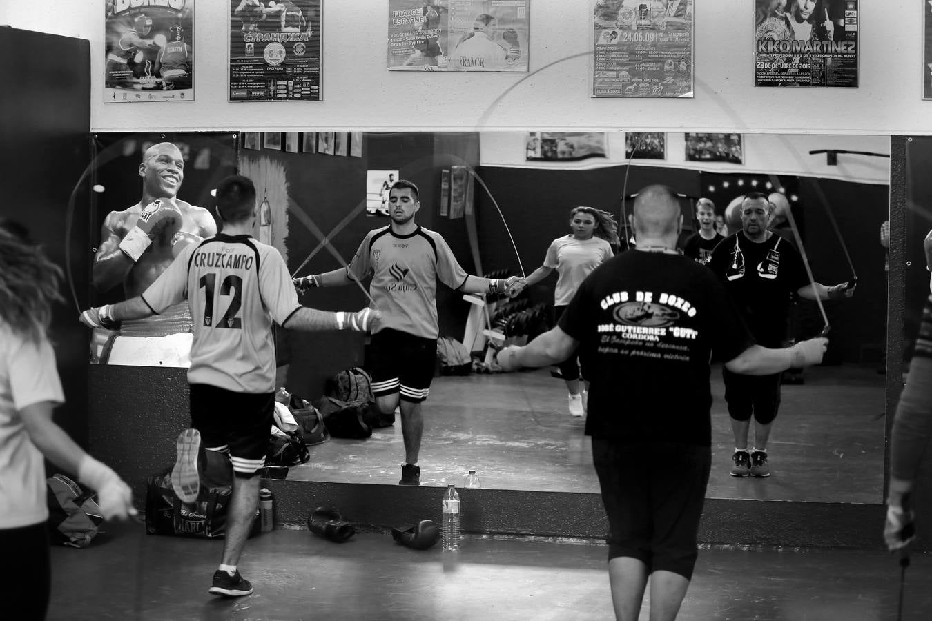 El boxeo y kickboxing de Córdoba, en blanco y negro