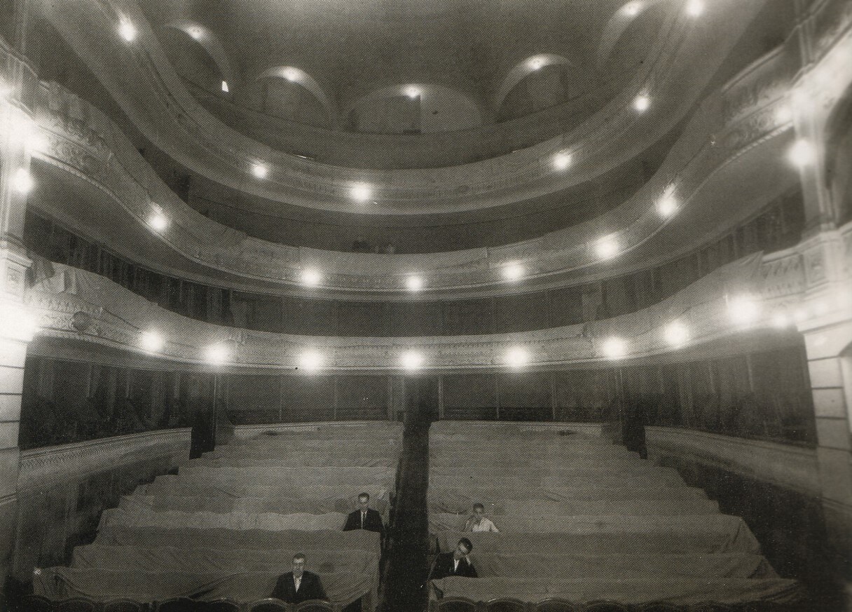 Interior del Teatro de Rojas hacia 1930. FOTO RODRIGUEZ. 