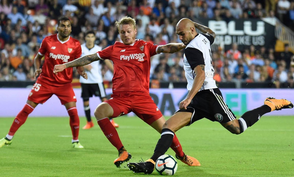 Las imágenes de la derrota del Sevilla FC ante el Valencia
