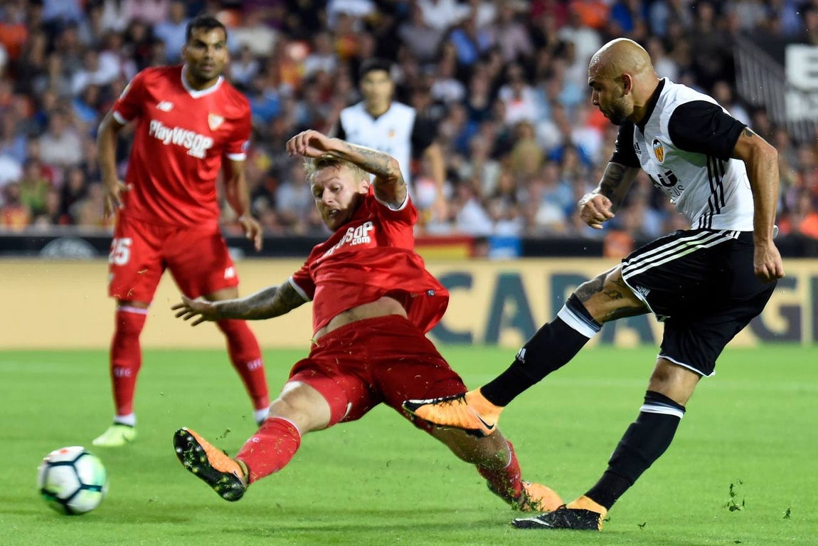 Las imágenes de la derrota del Sevilla FC ante el Valencia