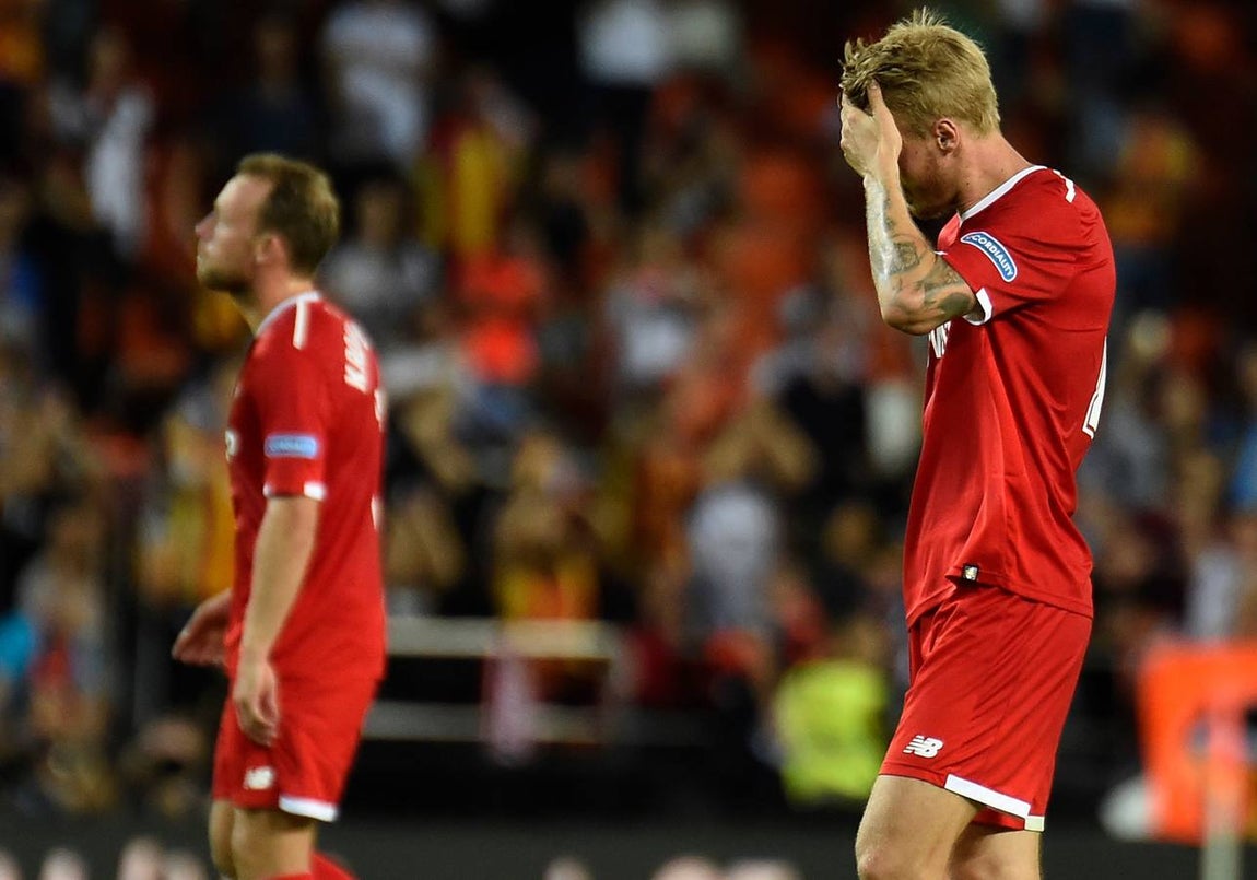 Las imágenes de la derrota del Sevilla FC ante el Valencia