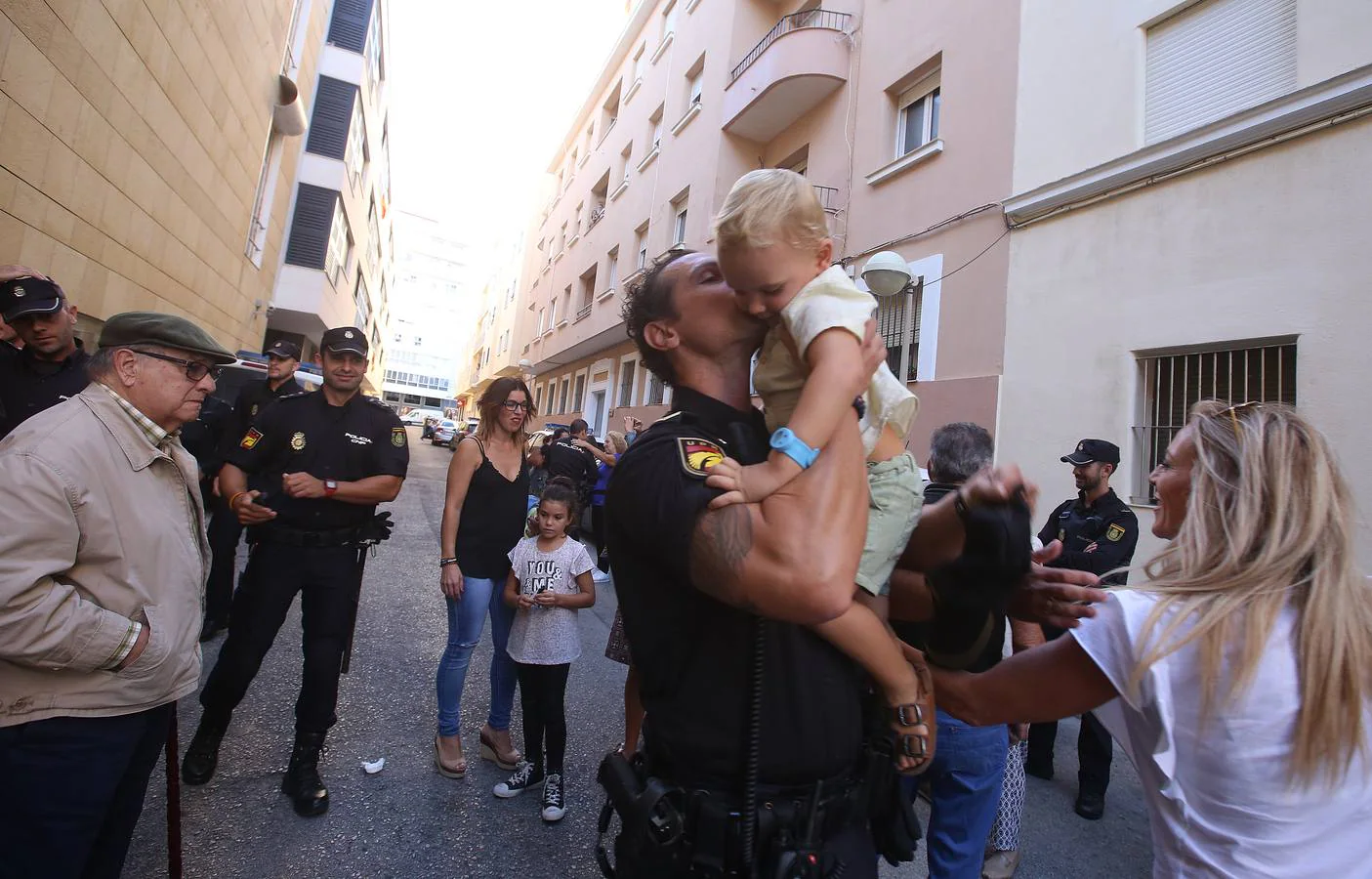 Los policías gaditanos desplegados en Cataluña vuelven a casa