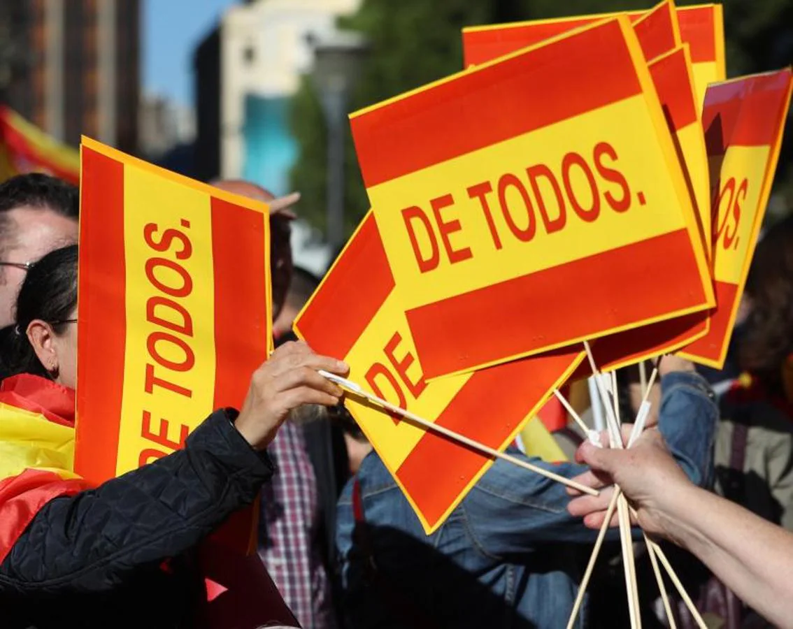 Ahora solo queda «esperar a que el Gobierno de todos los españoles, con apoyo de todas las fuerzas constitucionalistas, PSOE, Ciudadanos» restablezca la ley y devuelva «la confianza», ha afirmado Cifuentes durante el acto.. 
