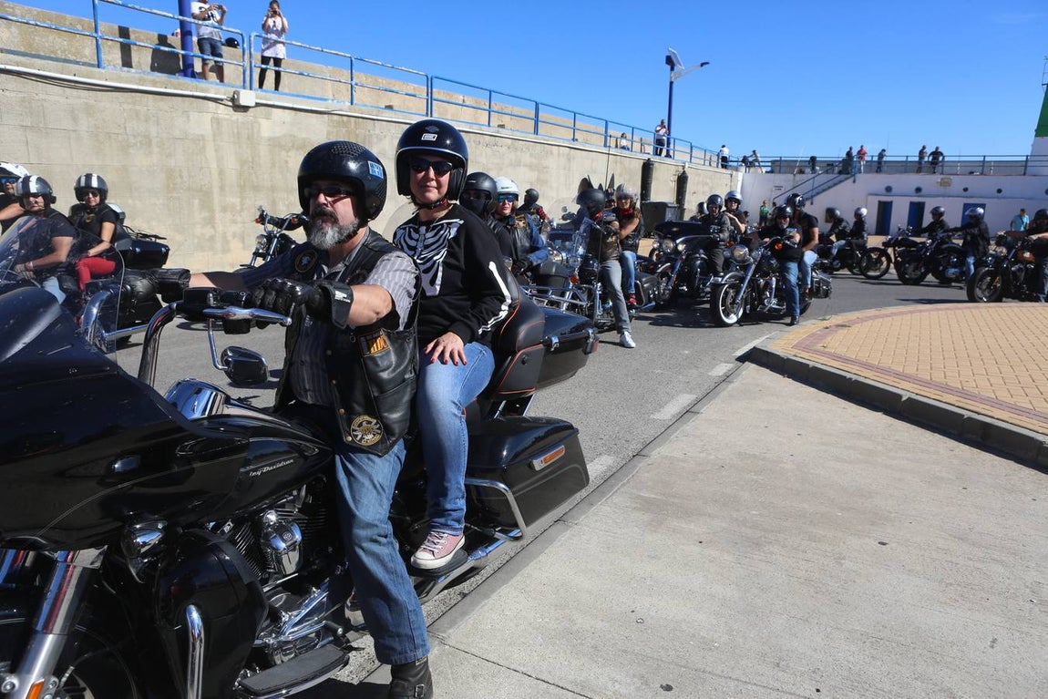 Concentración de Harley Davidson en Cádiz