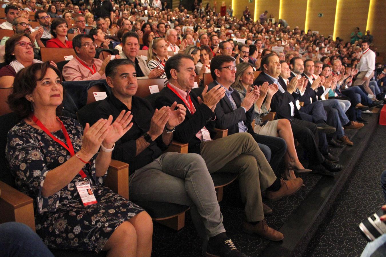 La clausura del Congreso regional del PSOE, en imágenes