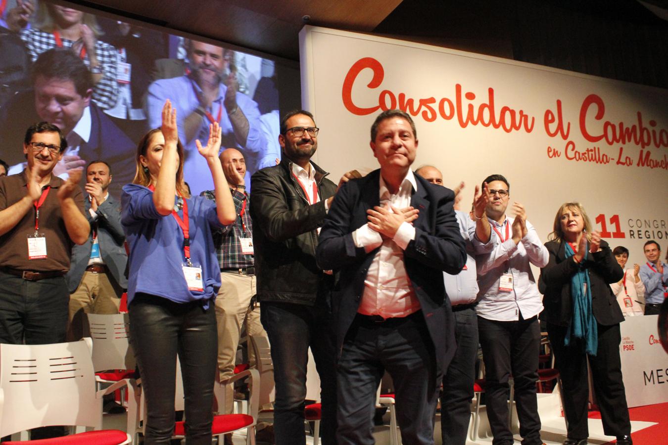 La clausura del Congreso regional del PSOE, en imágenes