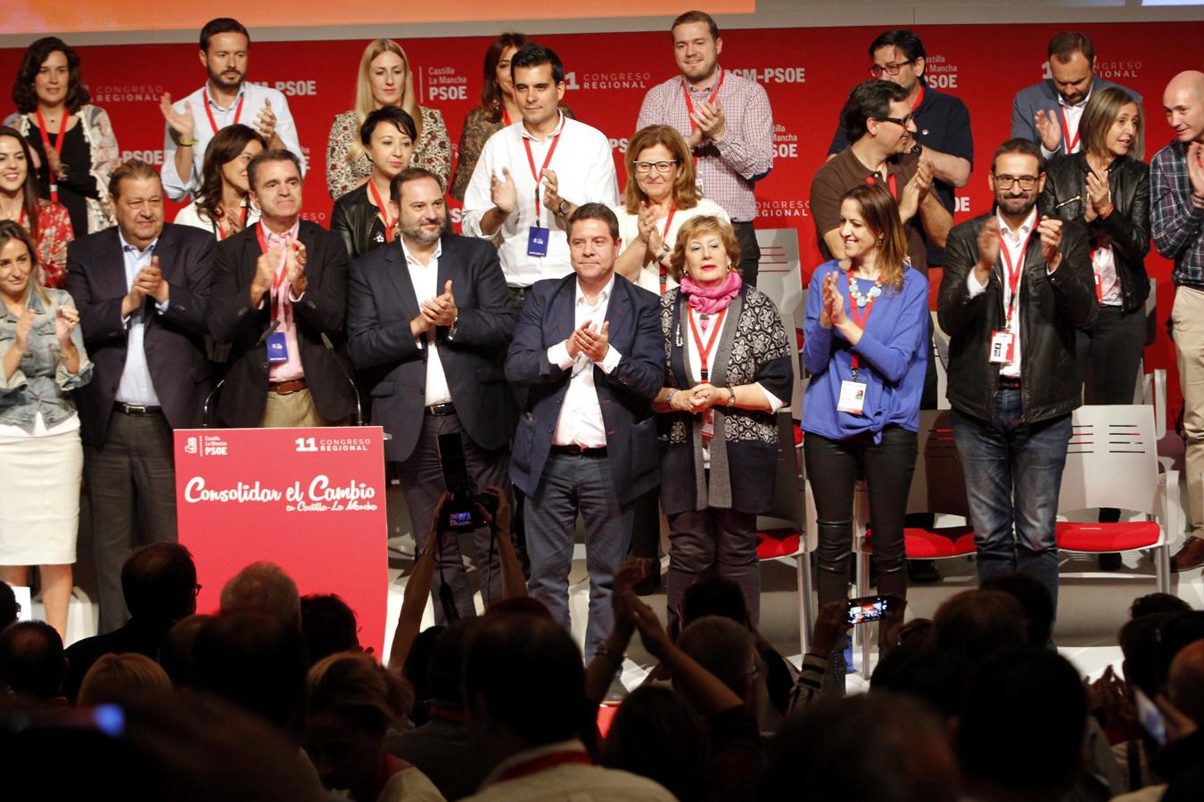 La clausura del Congreso regional del PSOE, en imágenes