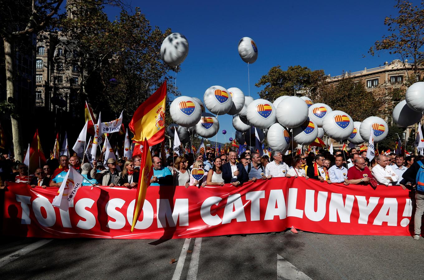 Cabeza de la manifestación. 